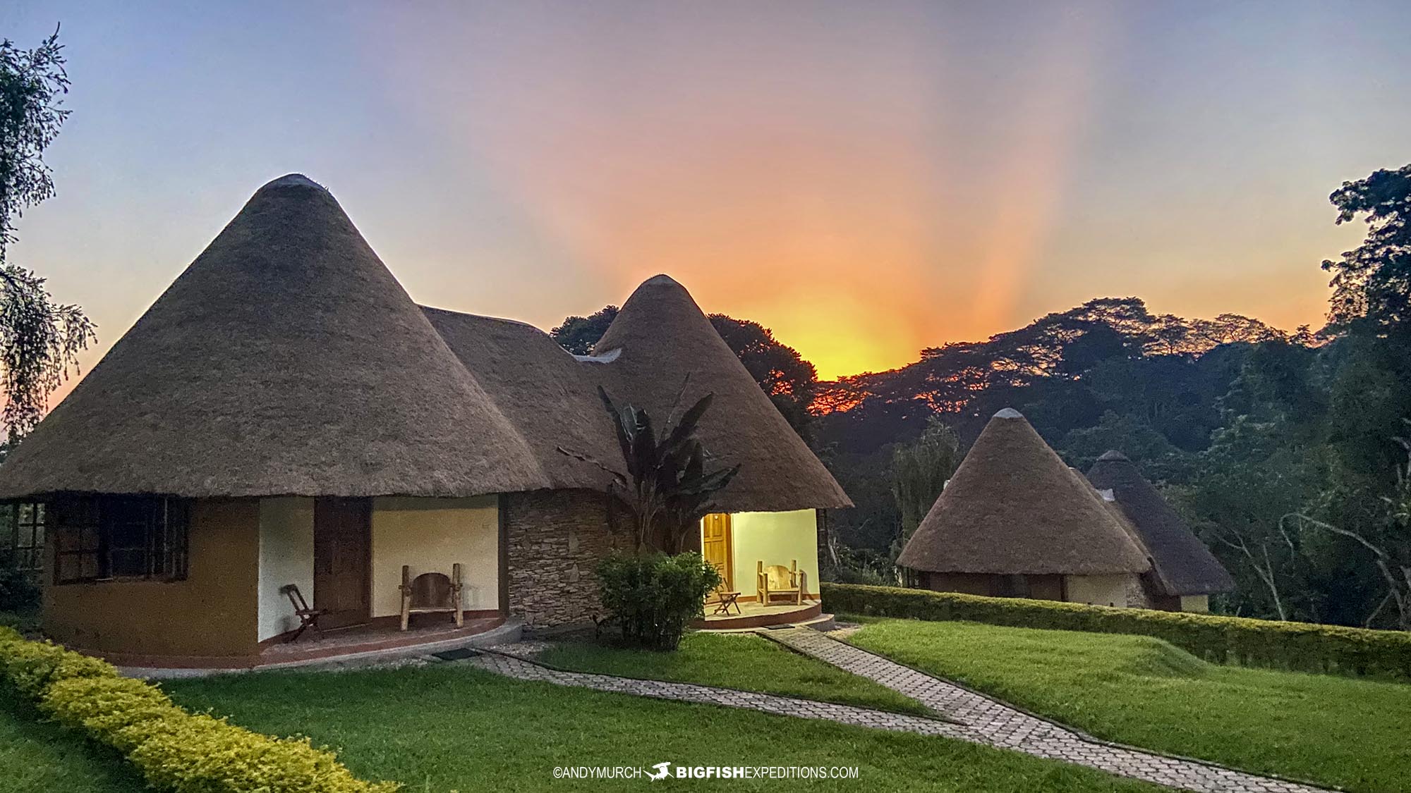 Beautiful lodge in Kibale National Park, Uganda.